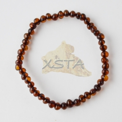 Amber bracelet baroque small cherry beads